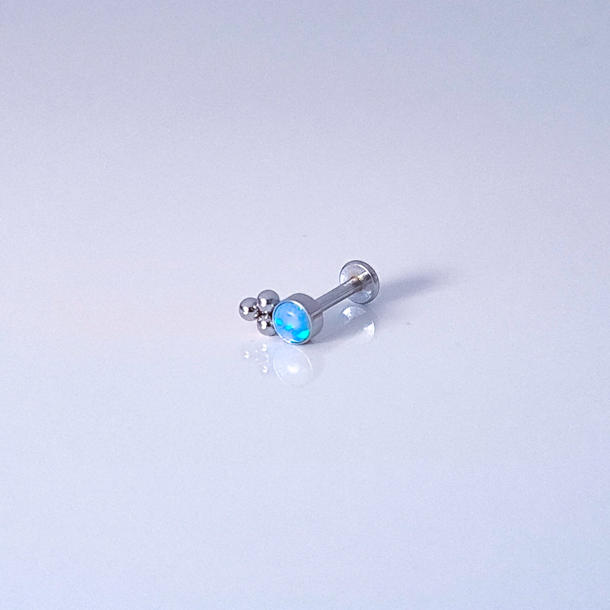 Blue Opal Flair | G23 Titanium Flat Back Stud