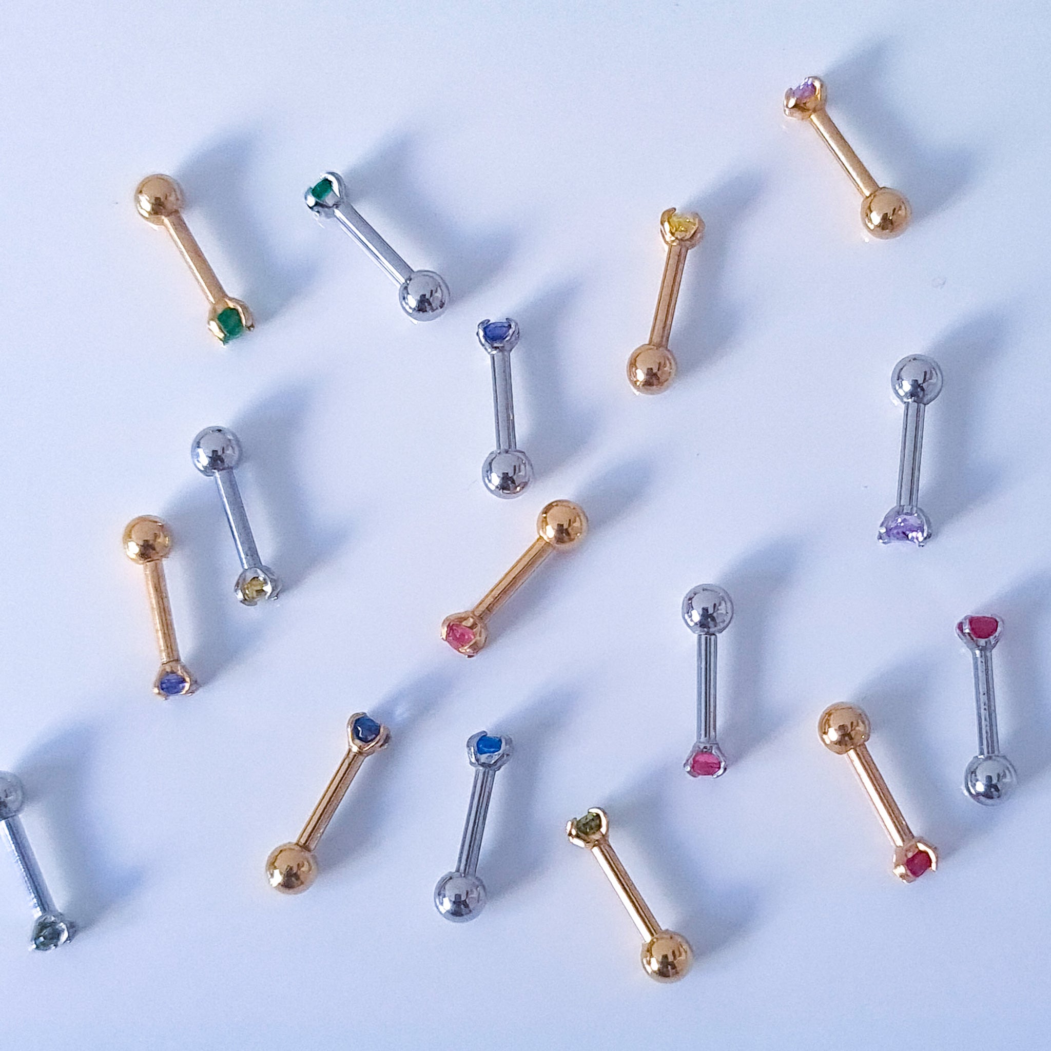 Birthstone | Screw Ball Stud (1pc single)