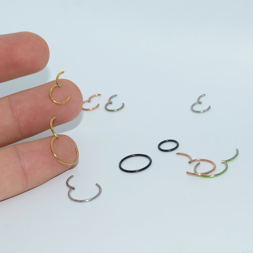 0.8mm | G23 Titanium Seamless Clicker Ring 20G Gauge
