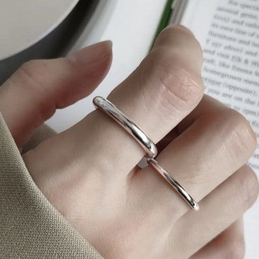 Pipe Ring in Sterling Silver