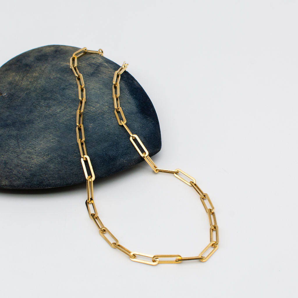 42cm Chunky Paperclip Necklace