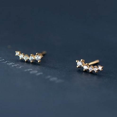 Comet Studs in Sterling Silver