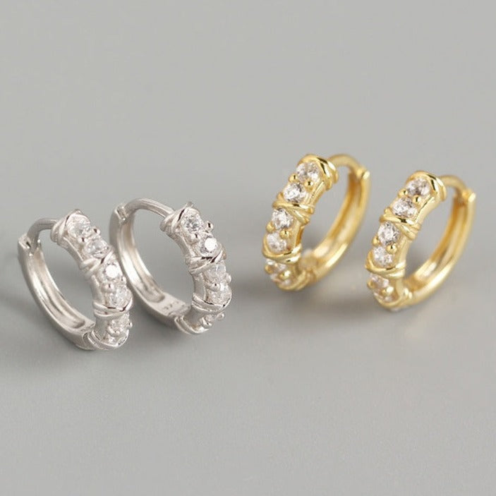 Sofia Hoops in Sterling Silver