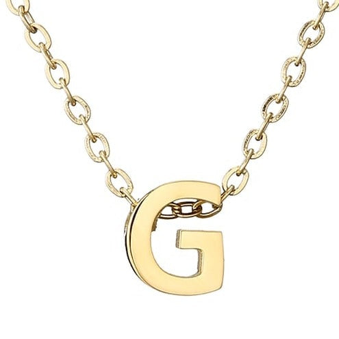 Gold Letter Necklace – James Jewellery