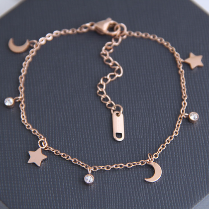 Sunset Rose Gold Anklet