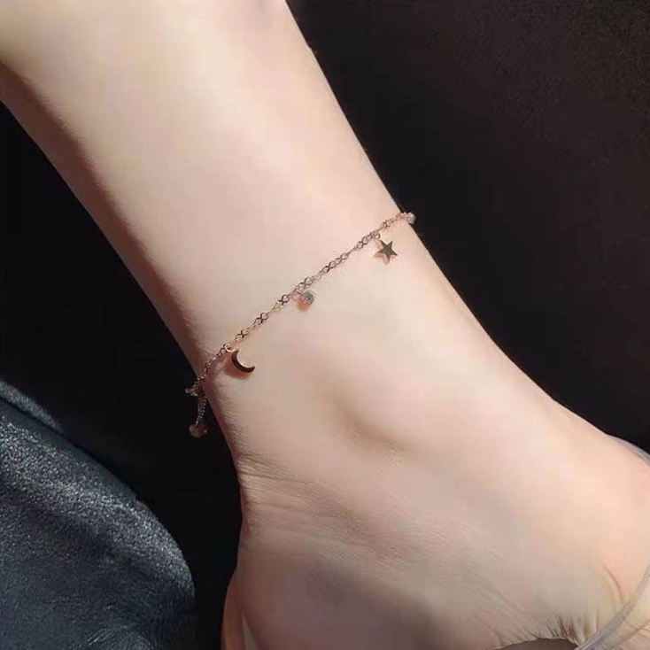 Sunset Rose Gold Anklet