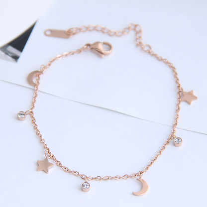 Sunset Rose Gold Anklet