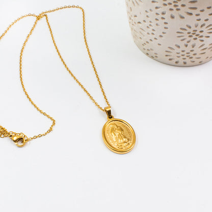 Oval Coin Necklace