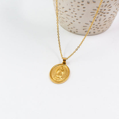 Oval Coin Necklace