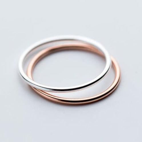 Skinny Stack Ring in Sterling Silver