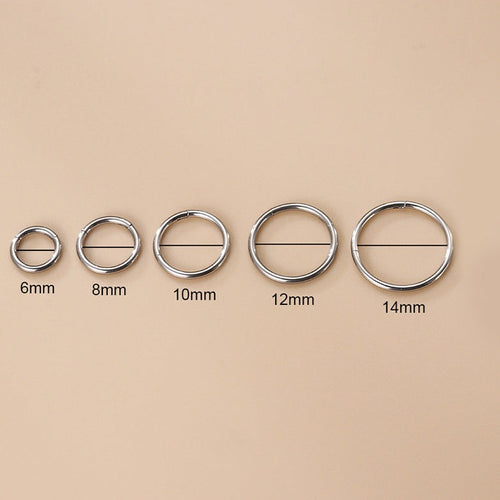 1.2mm | Stainless Steel Seamless Clicker Ring 16G Gauge