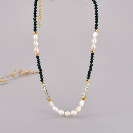 Black Crystal Necklace #1