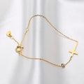Diamante Cross Bracelet