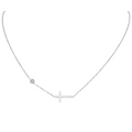 Diamante Cross Necklace