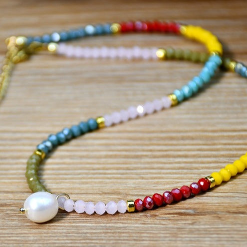 Pearl Pendant Stone Necklace