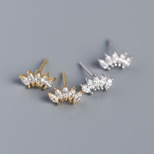 Quinary Studs in Sterling Silver