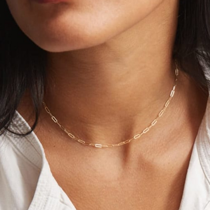 Skinny Paperclip Necklace