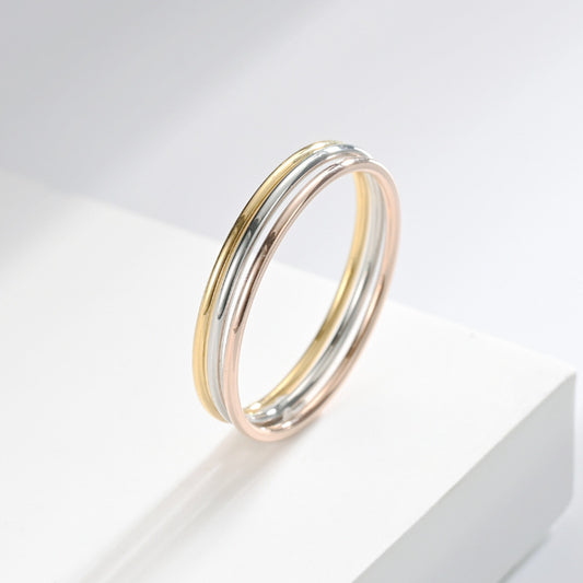 Tarnish Free Super Skinny Stack Ring