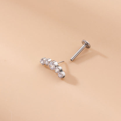 Triptique | Threadless Flat Back Stud (1pc single)